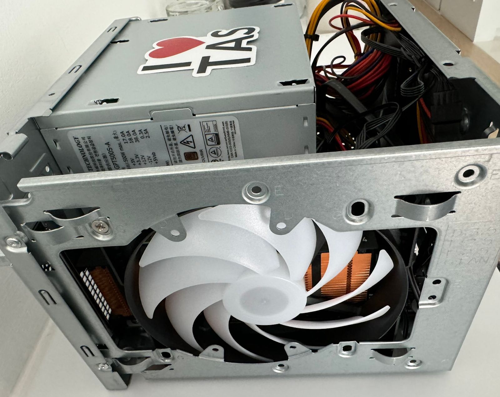 T4 GPU with 140mm fan setup